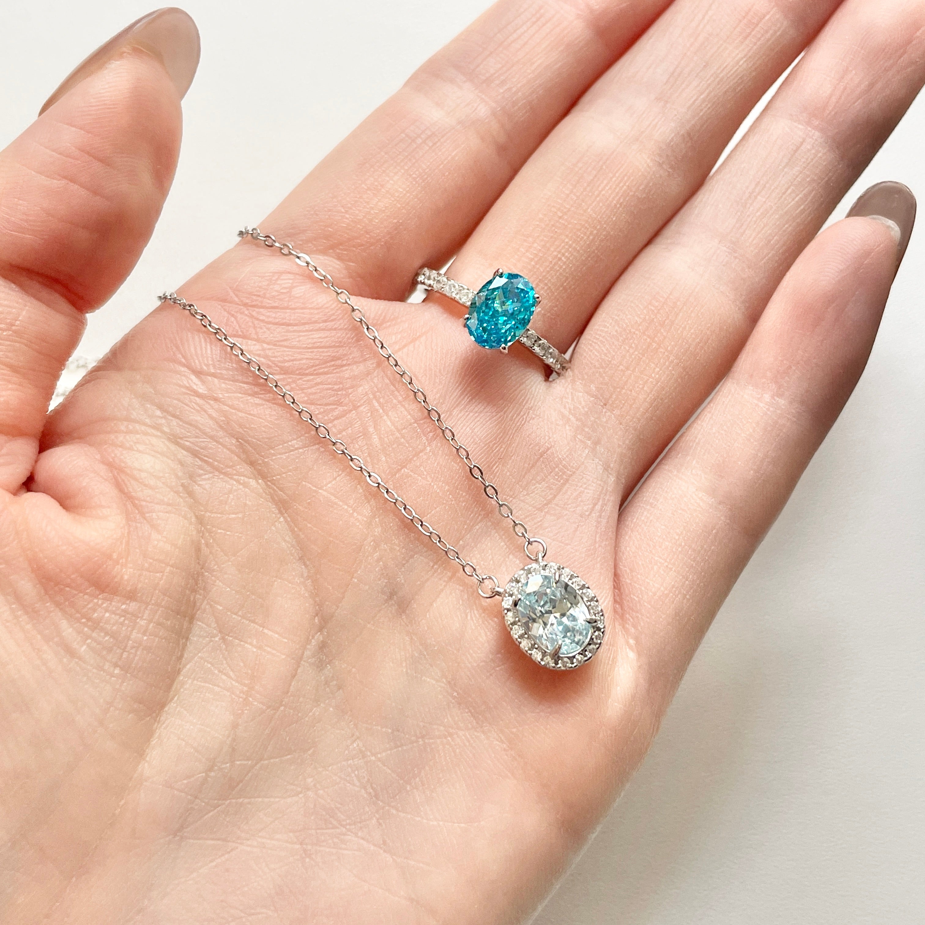 Tidal Blue Necklace & Ring