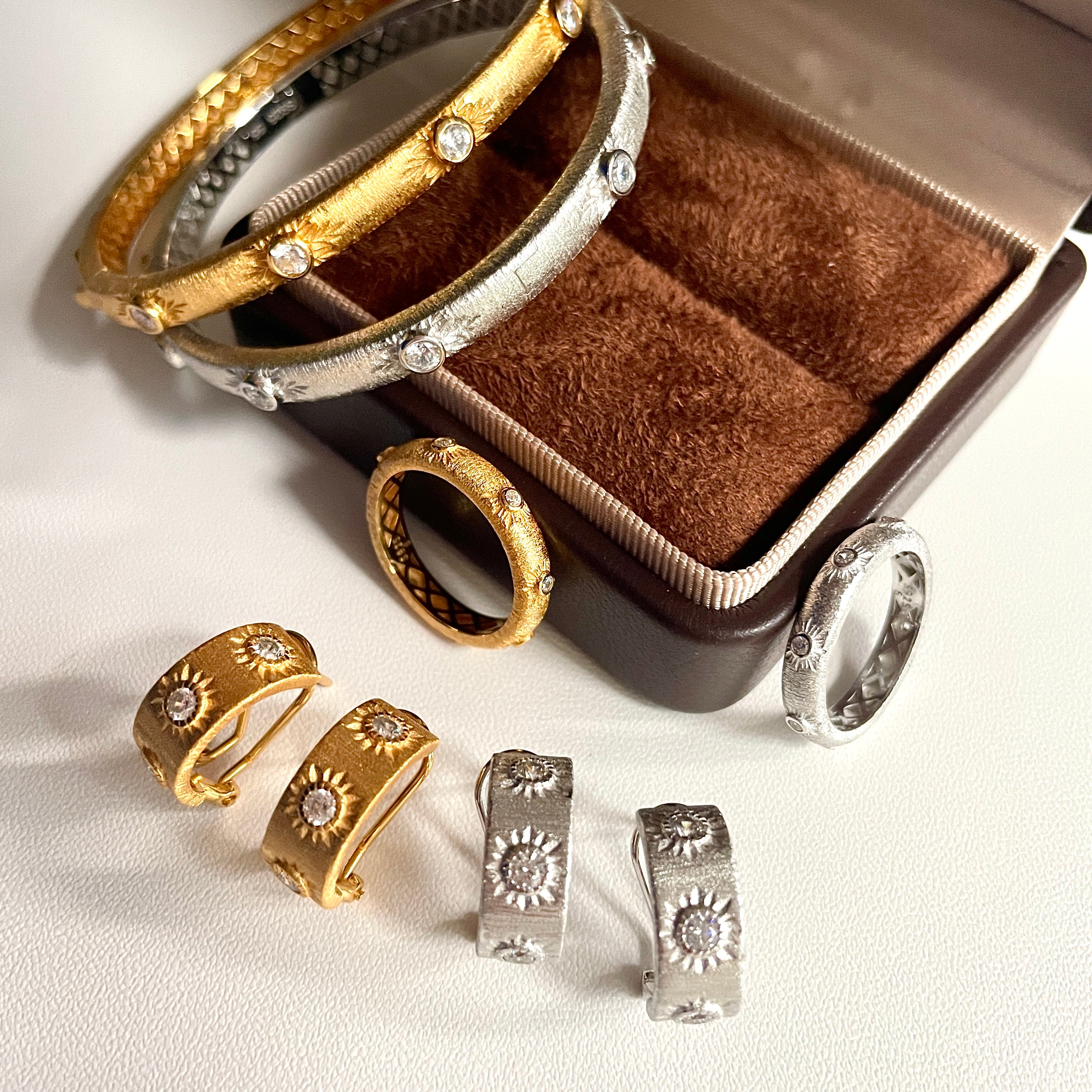 Nova Earrings, Bangle & Ring