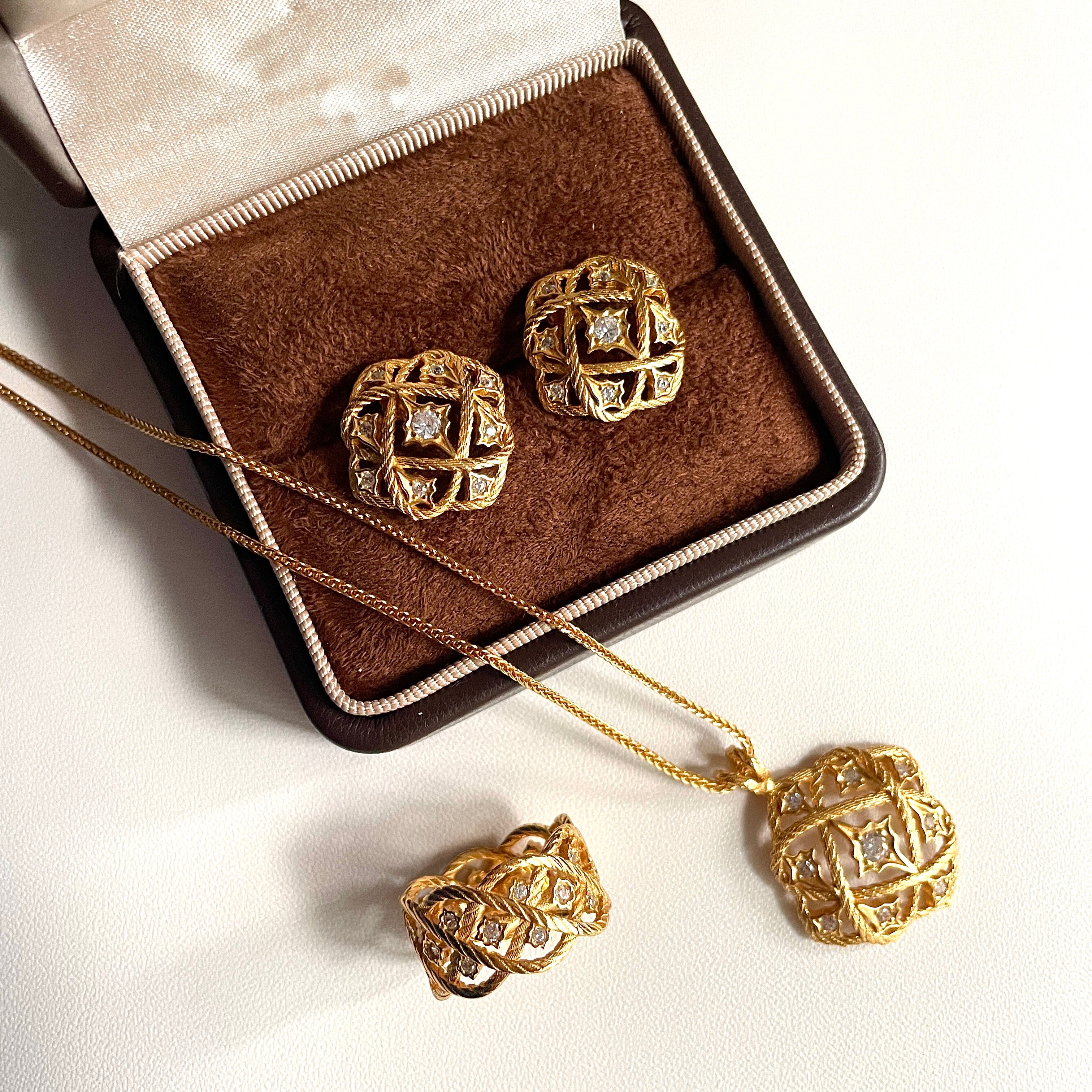 Celestial Stud Earrings, Necklace & Ring