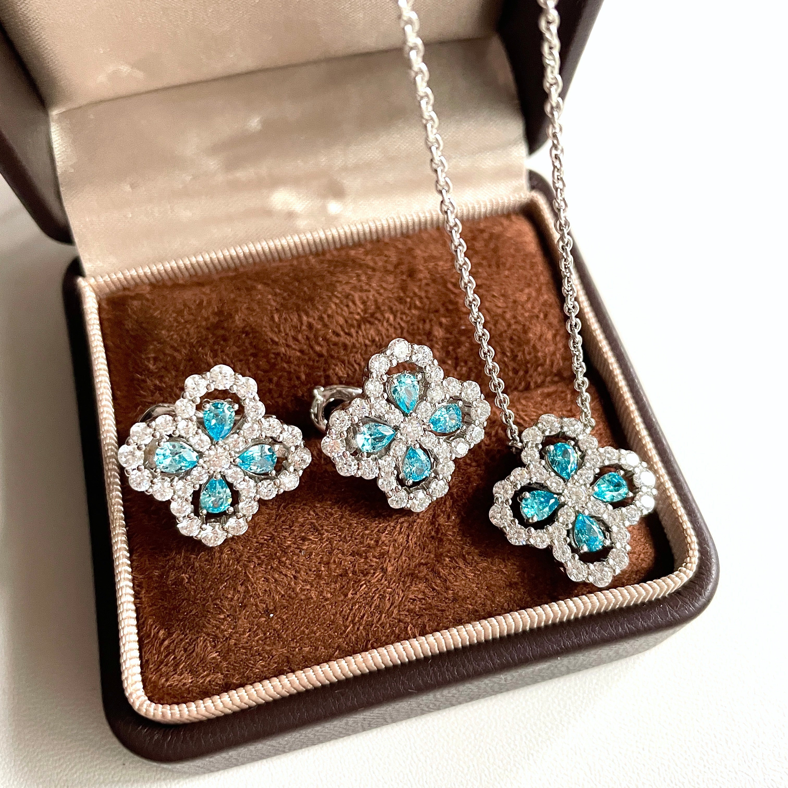 Halcyon Hoop Earrings & Necklace