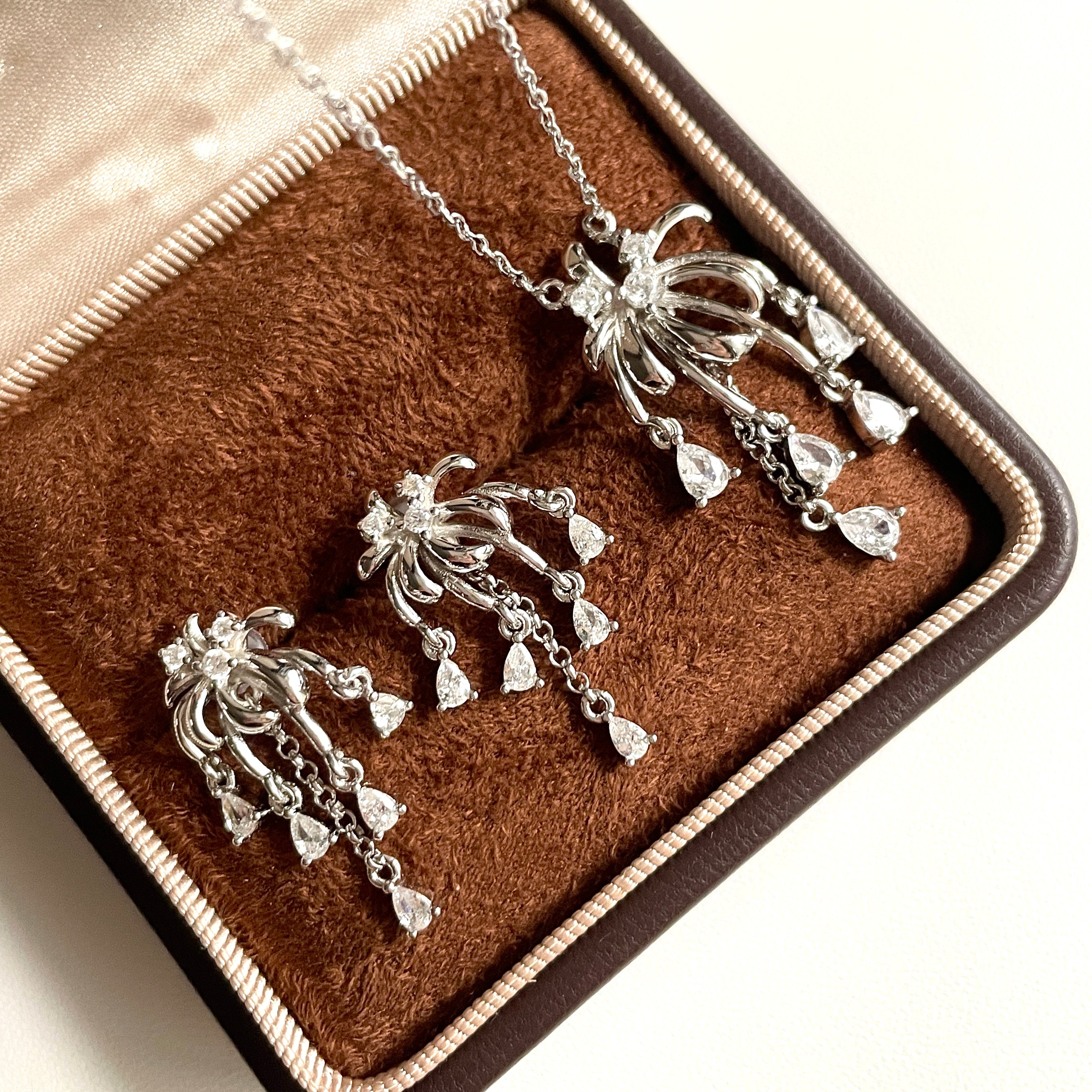 Firework Earrings & Necklace