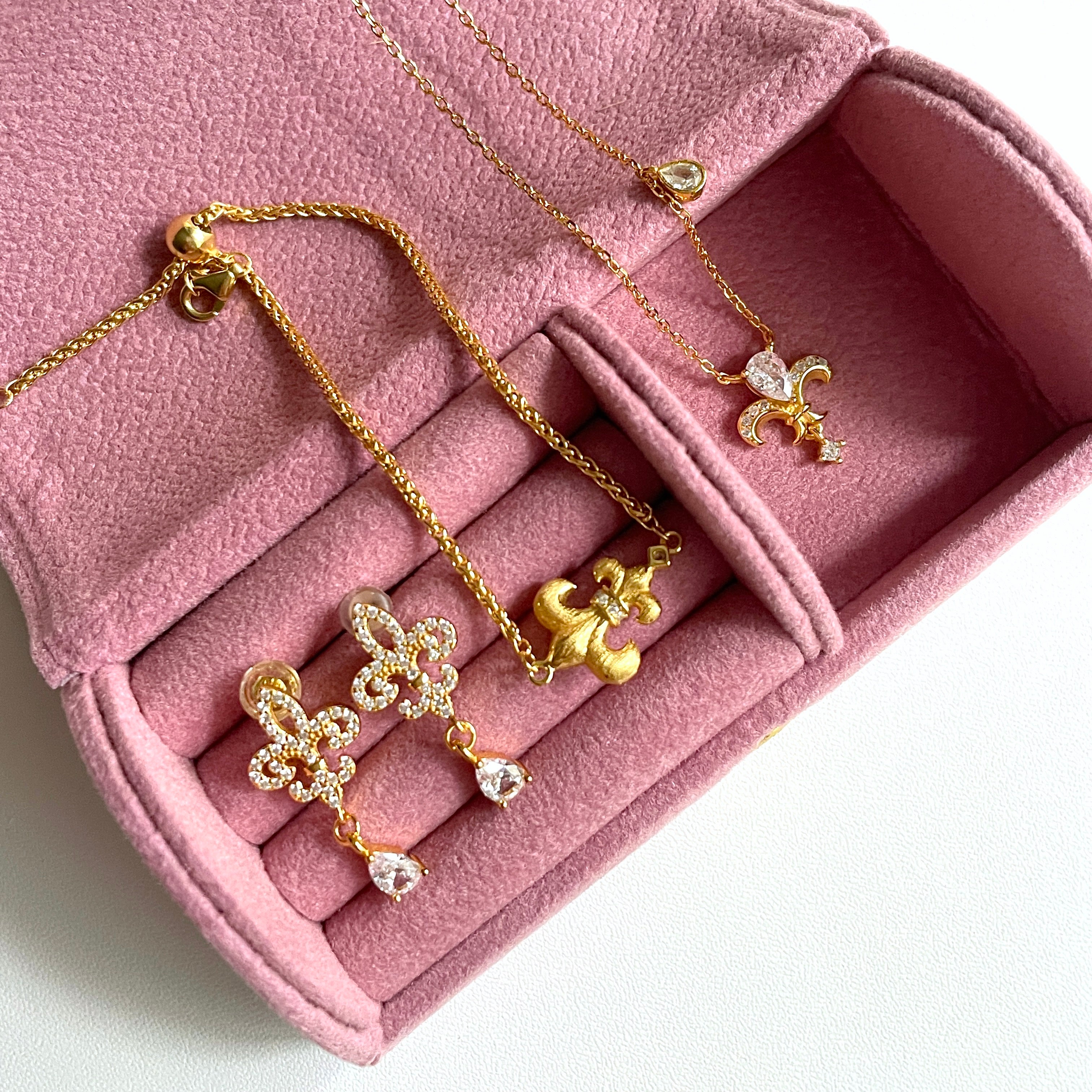 Iris Earrings, Bracelet & Necklace