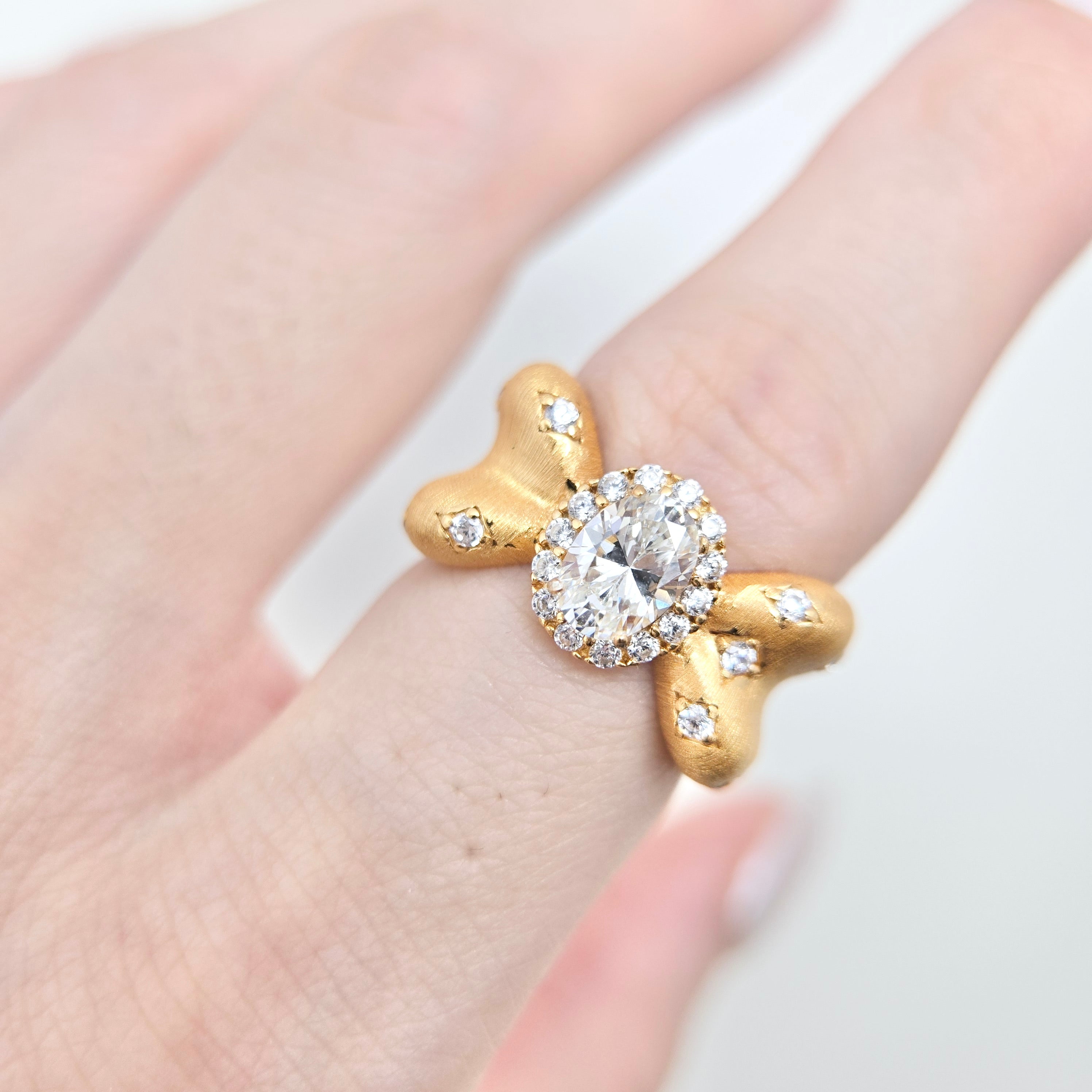 Ember White Ring