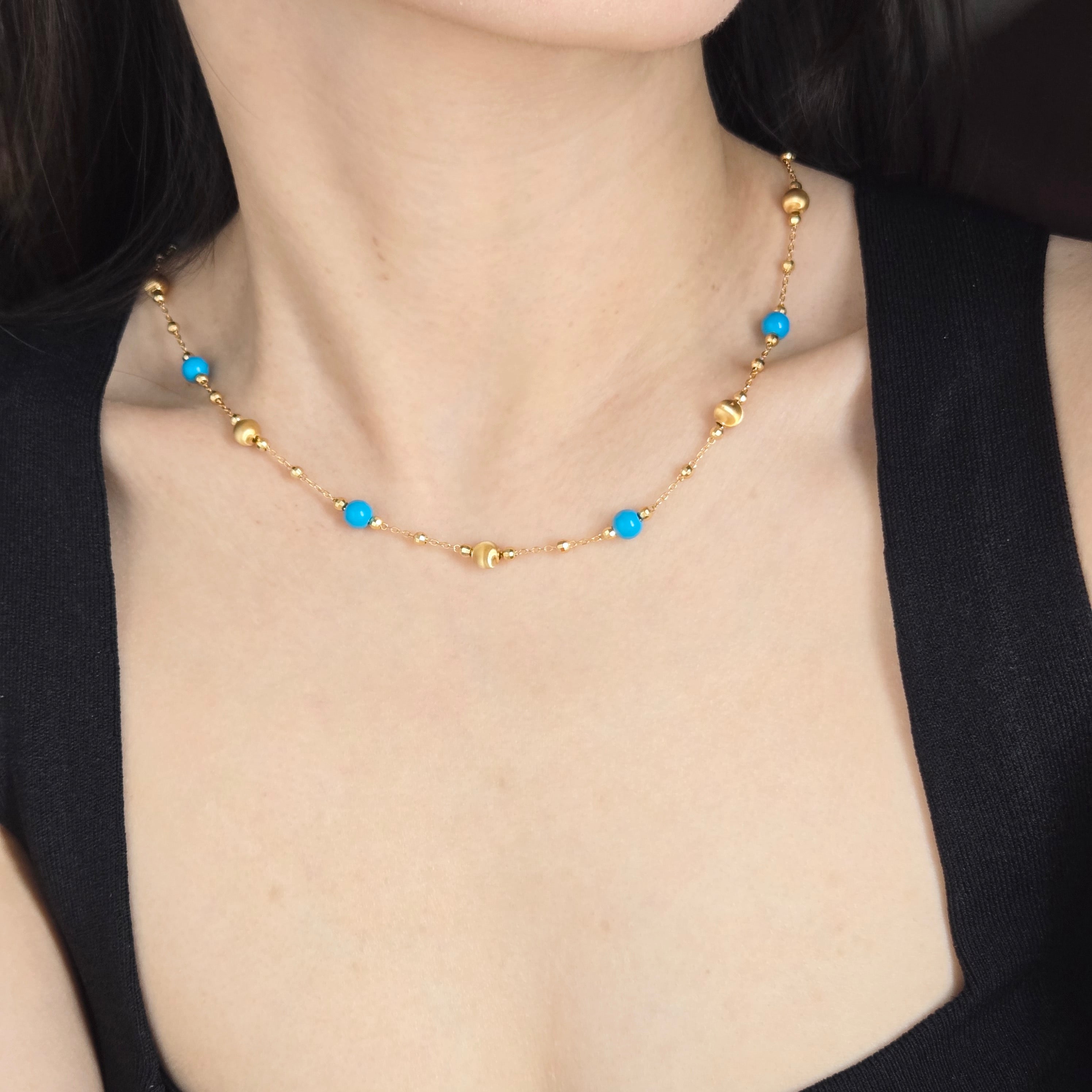 Cascade Turquoise Bracelet & Necklace
