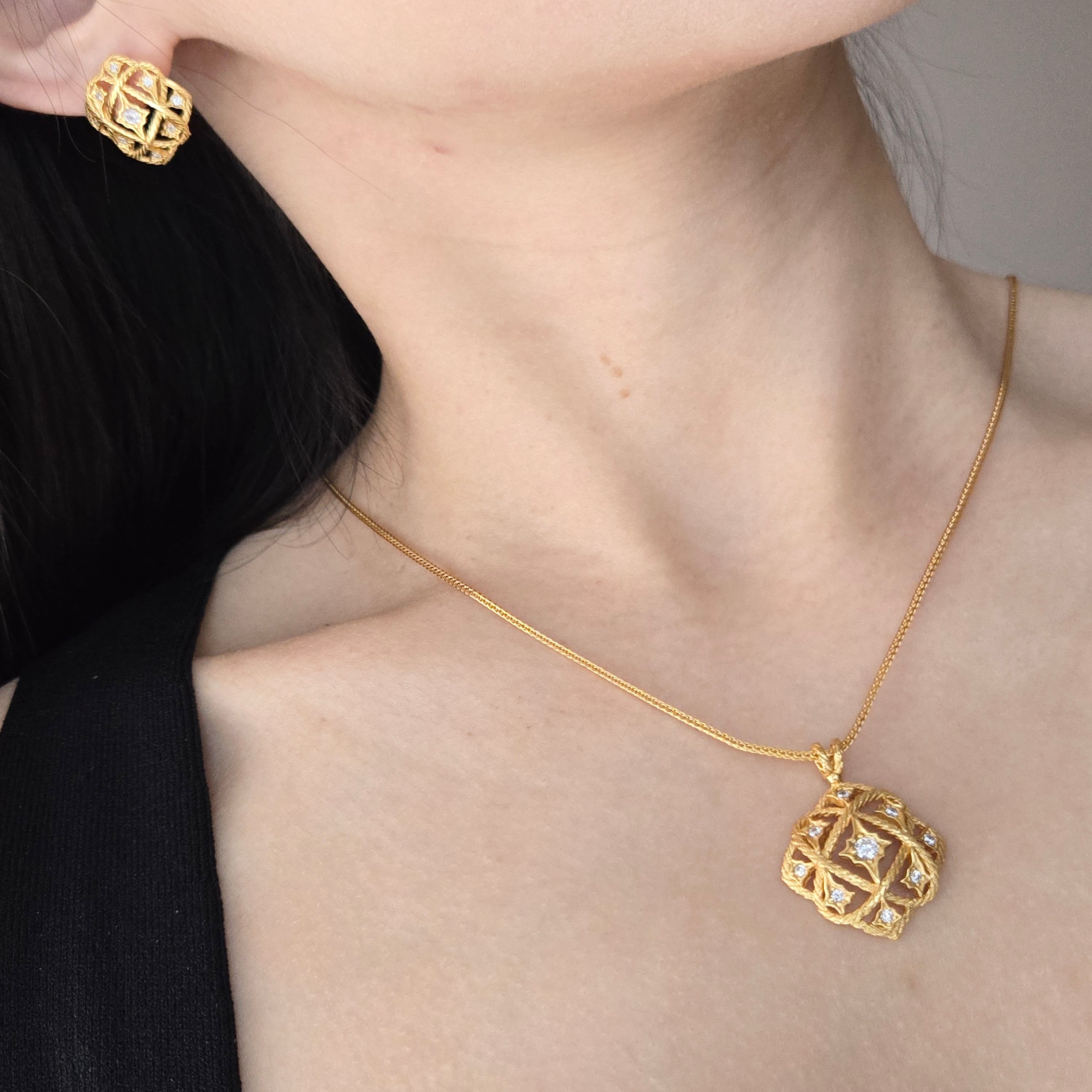 Celestial Stud Earrings, Necklace & Ring