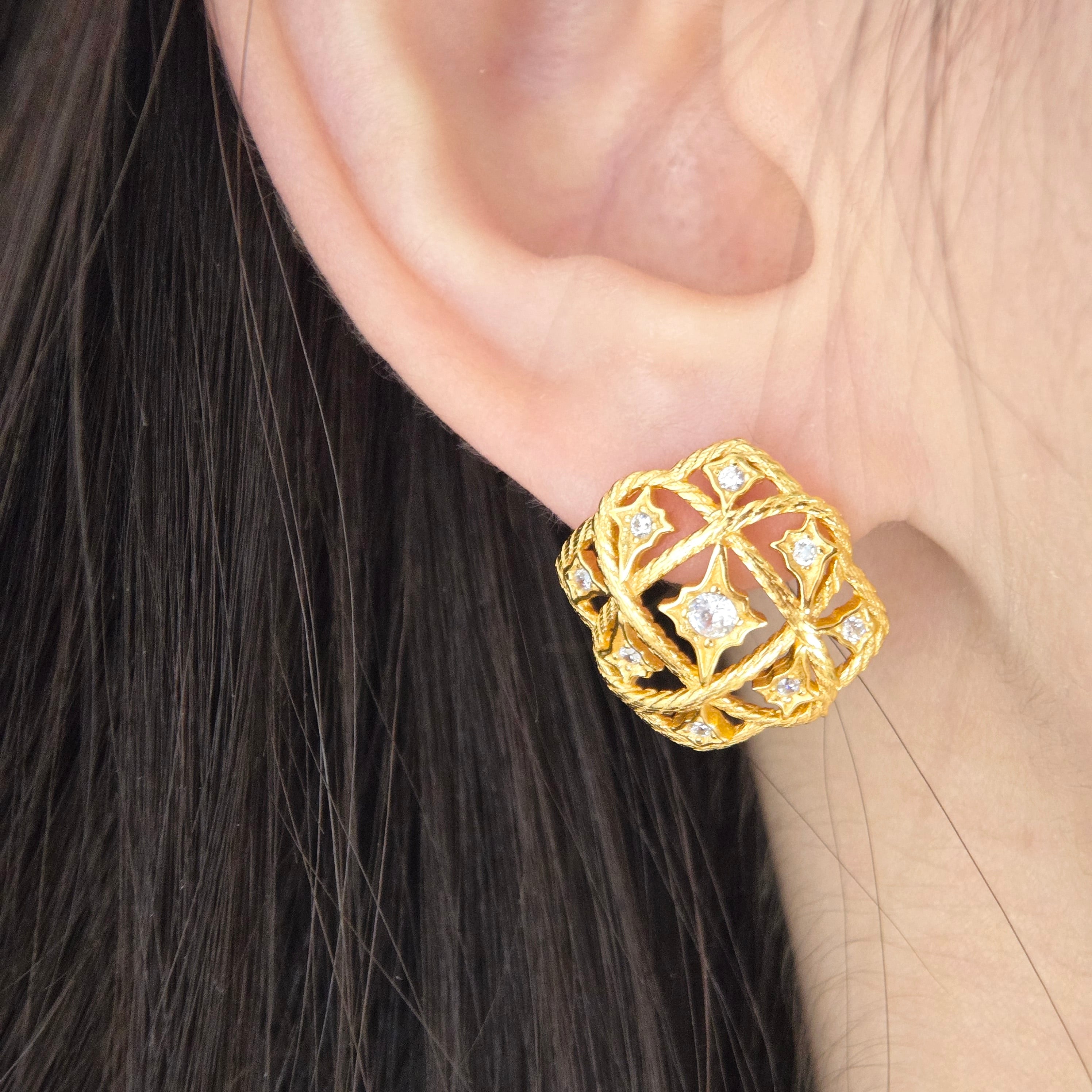 Celestial Stud Earrings, Necklace & Ring