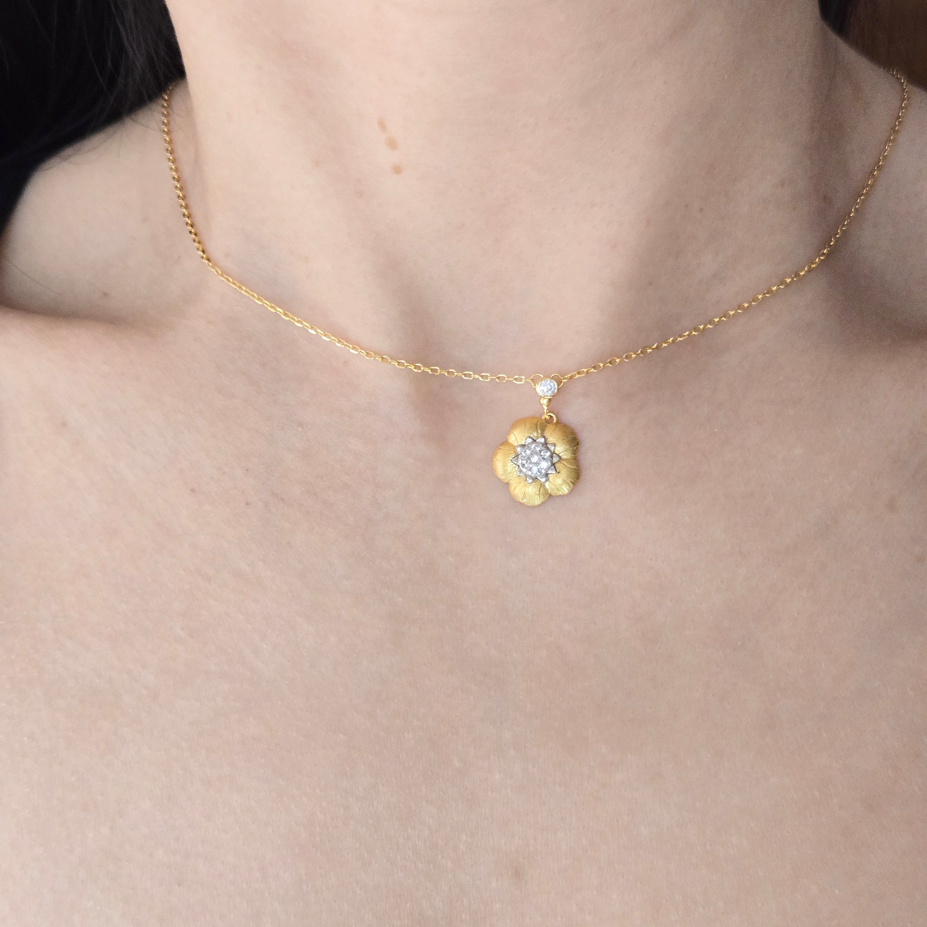 Felicity Paeonia Stud Earrings & Necklace