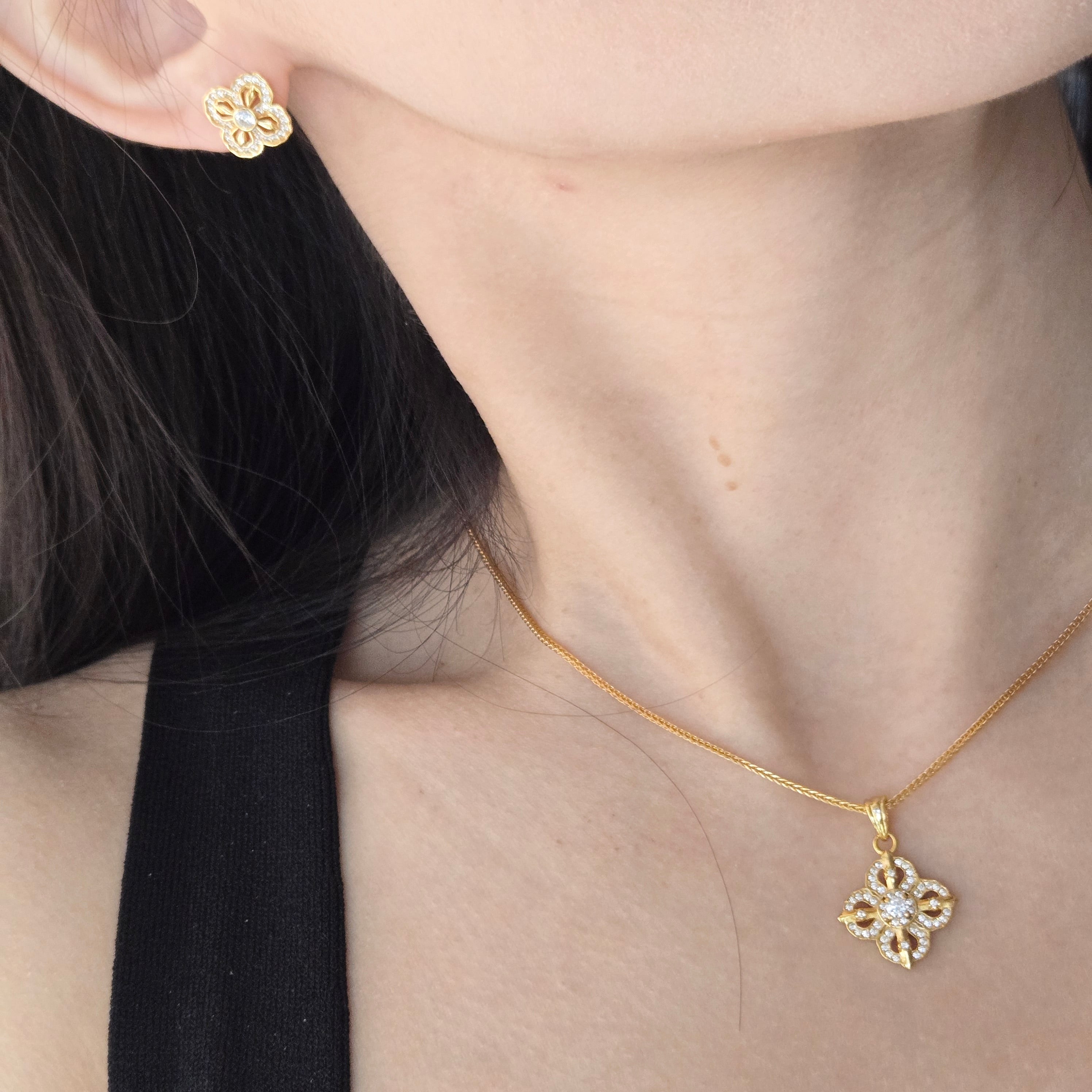 Apex Stud Earrings, Bracelet & Necklace