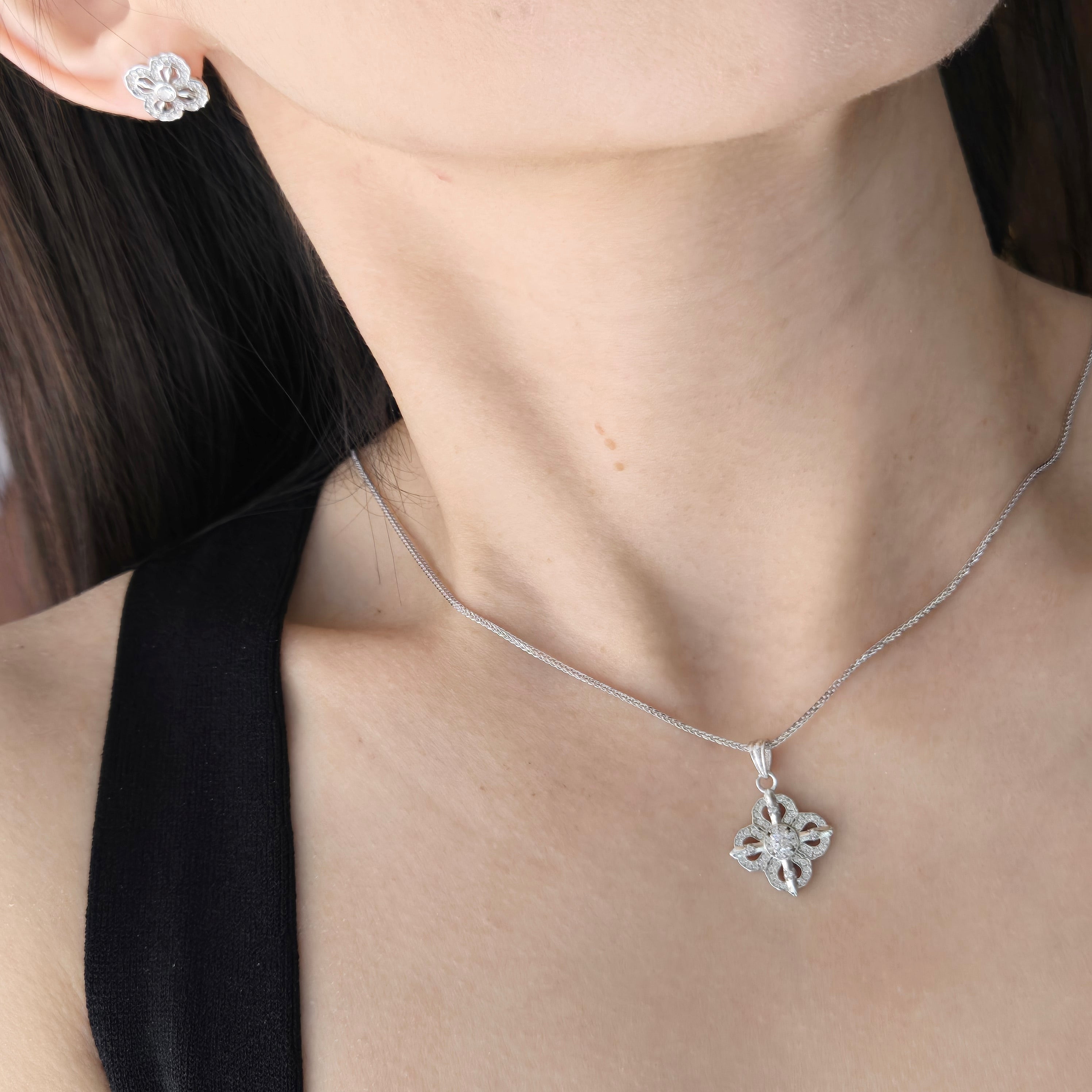 Apex Stud Earrings, Bracelet & Necklace