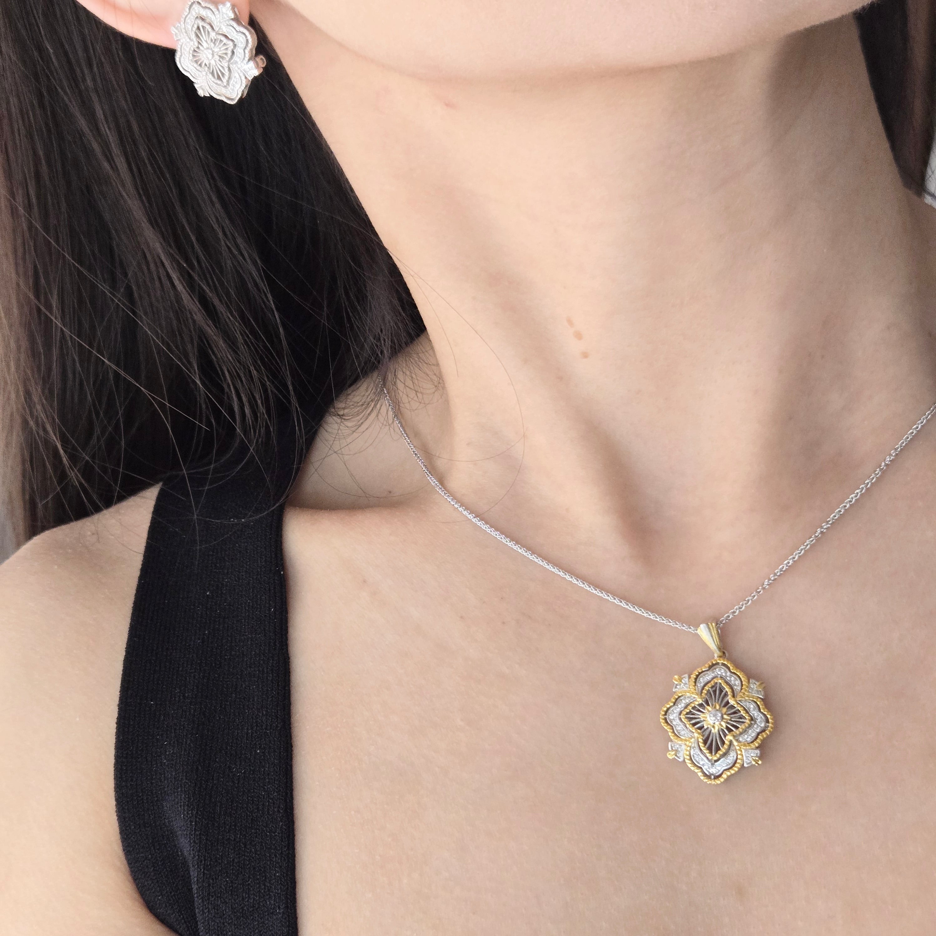 Wisp Hoop Earrings & Necklace