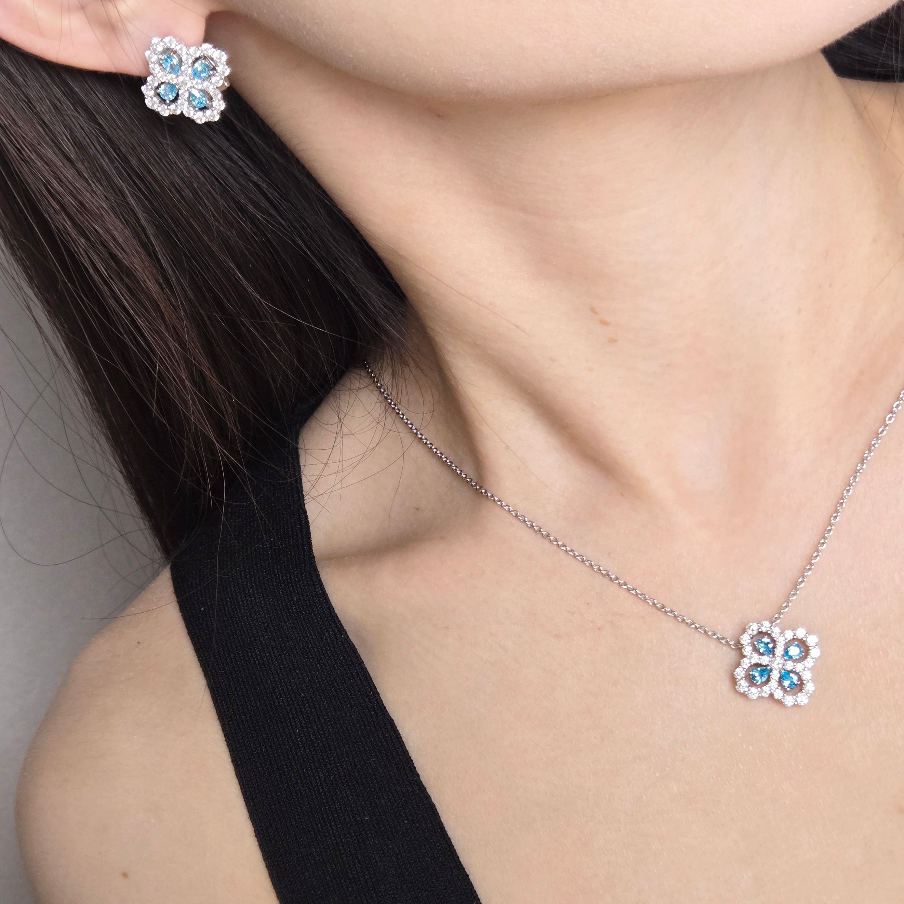 Halcyon Hoop Earrings & Necklace