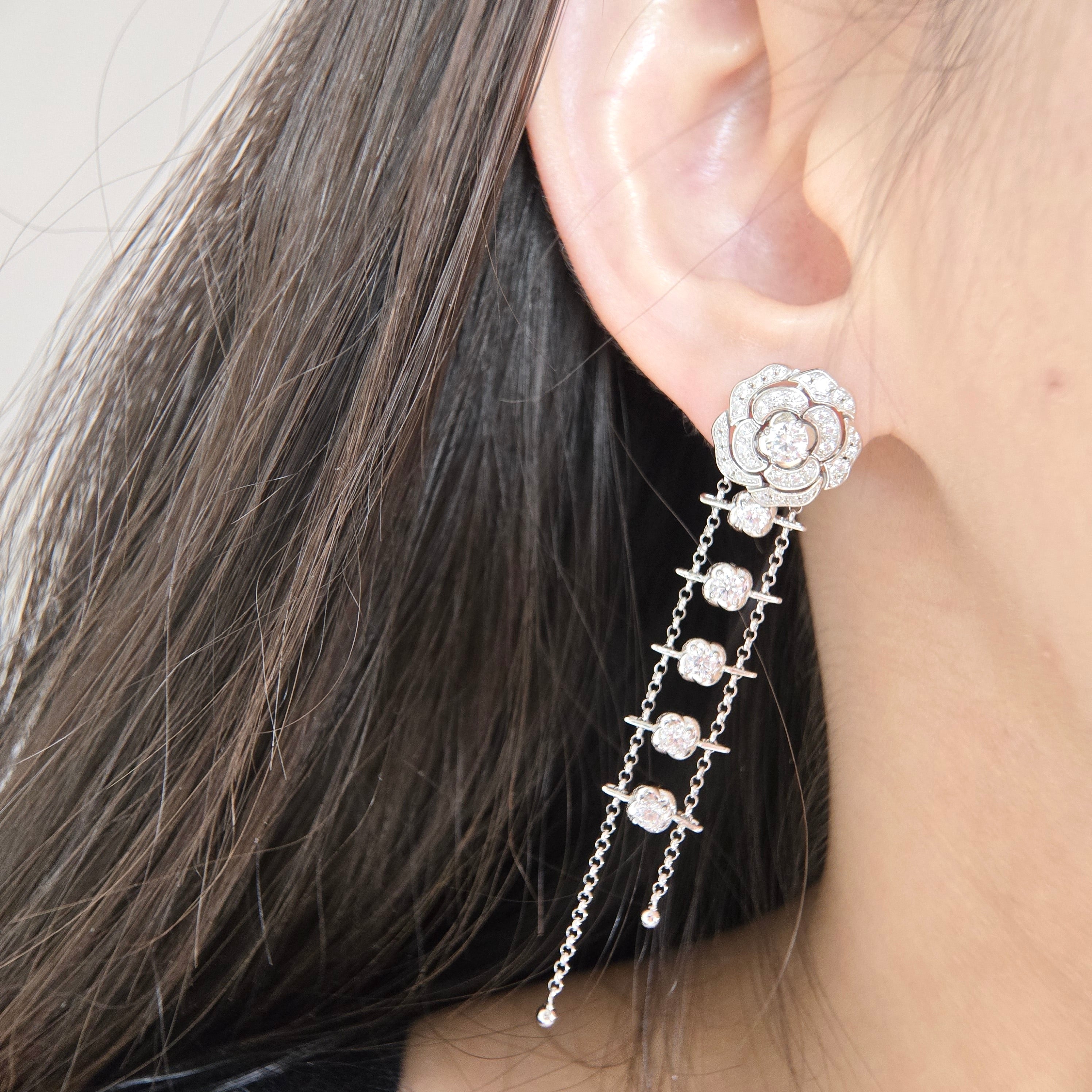 Suture Dual Earrings & Necklace