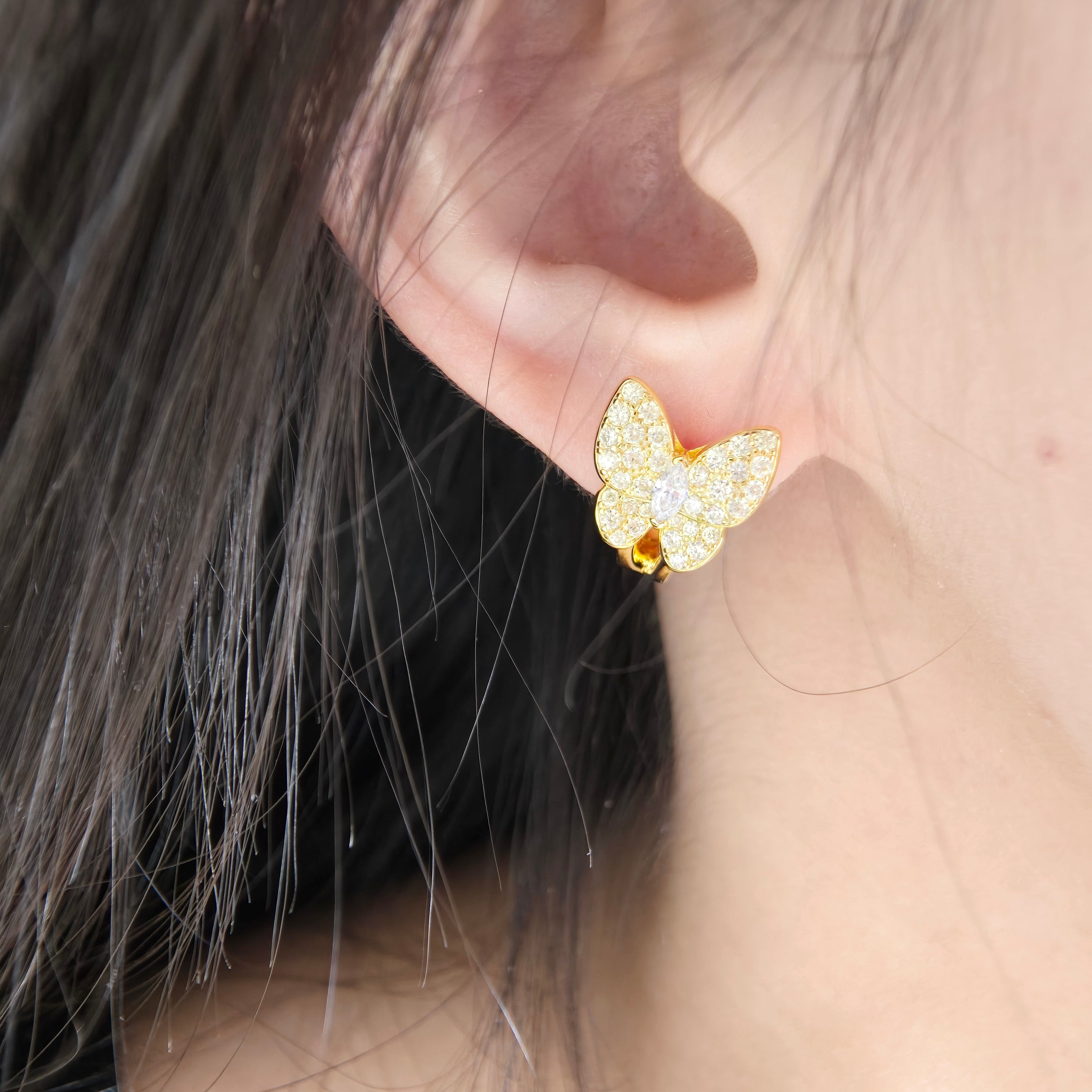 Cipher Hoop Earrings