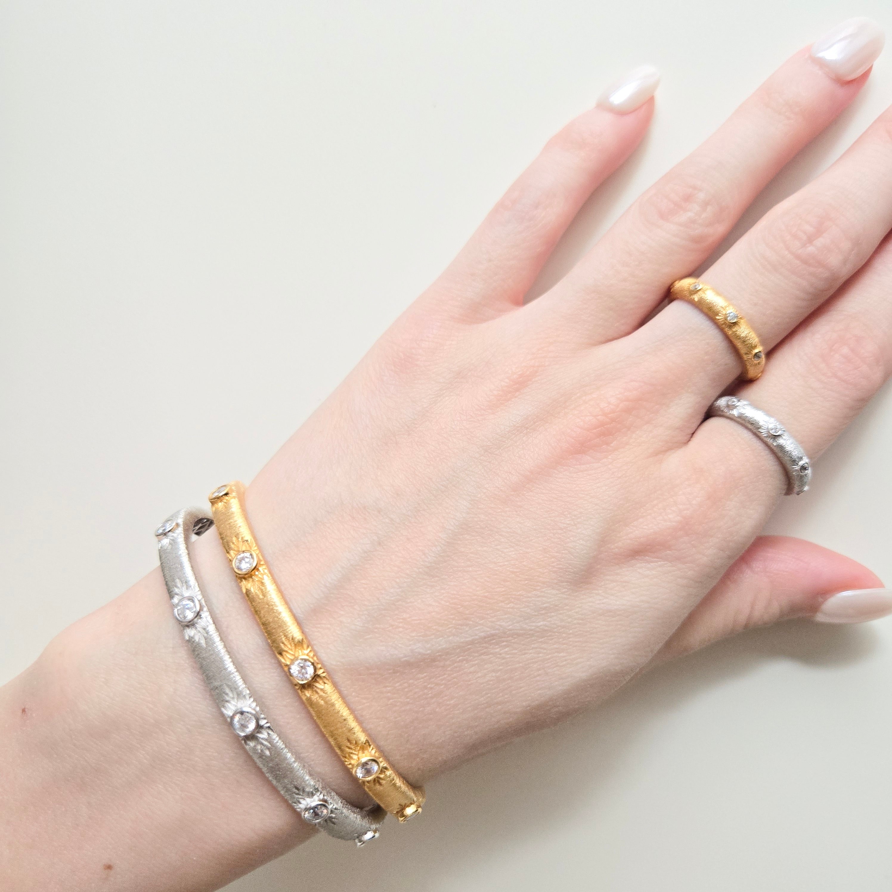 Nova Earrings, Bangle & Ring