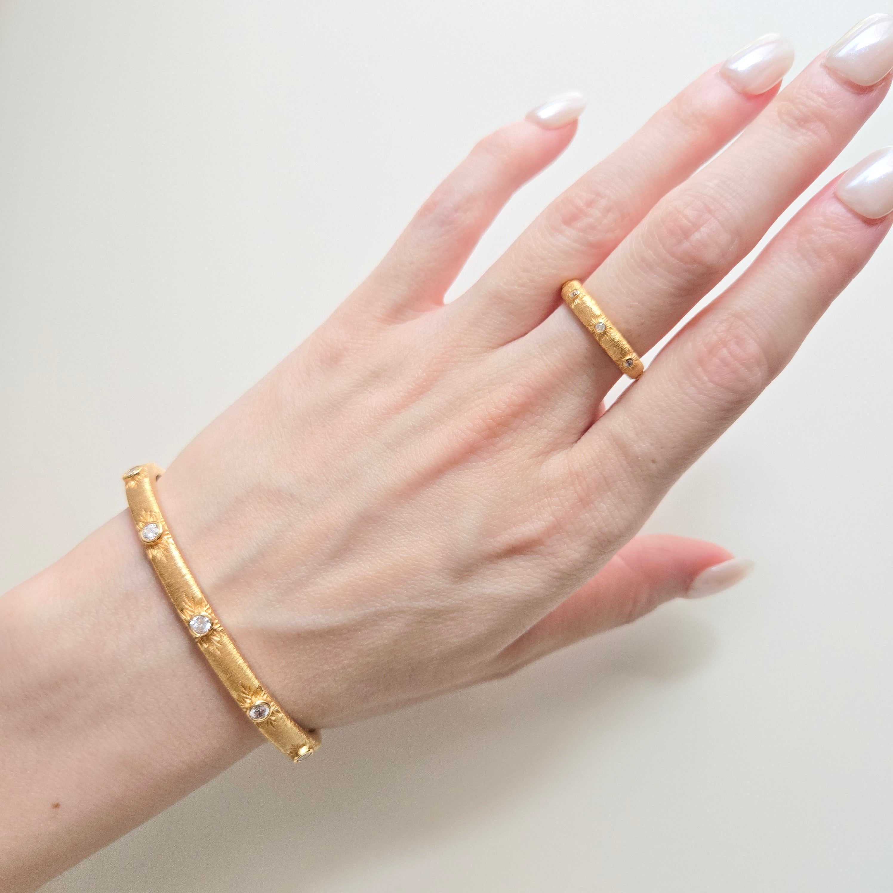 Nova Earrings, Bangle & Ring