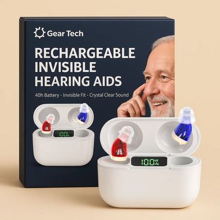 In-Ear Rechargeable Hearing Aids - Discreet All-Day Sound Amplifiers
