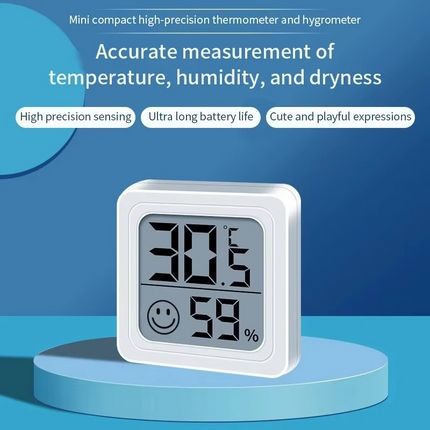 Indoor Climate Monitor - Digital LCD Thermometer and Hygrometer for Home