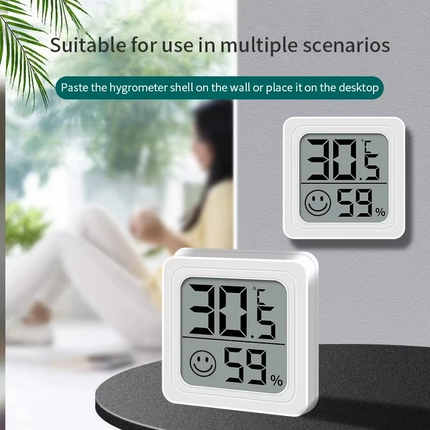 Indoor Climate Monitor - Digital LCD Thermometer and Hygrometer for Home