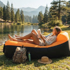 Inflatable Outdoor Sofa - Ergonomic Headrest, No-Pump Fill, Portable