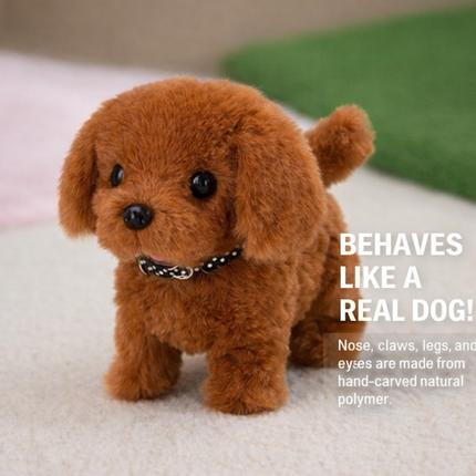 Plush Robot Dog - Interactive Walking, Barking, Tail-Wagging Puppy Toy