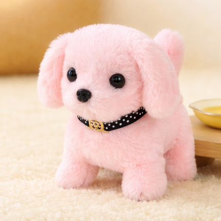 Plush Robot Dog - Interactive Walking, Barking, Tail-Wagging Puppy Toy