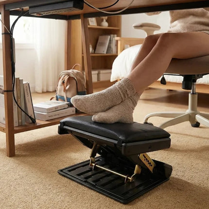 Ergonomic Adjustable Foot Rest Stool - Height & Tilt Adjustable Support