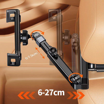 Tablet Holder for Car Headrest - Extendable iPad Mount with 360 Rotation