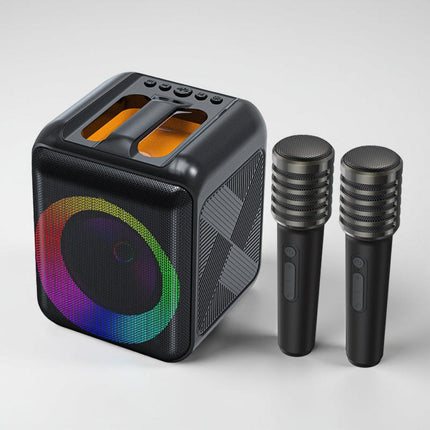 Bluetooth Karaoke Speaker - 200W Party Speaker with Tablet Holder & Mics