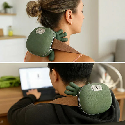 Heated Neck Massager - Vibration, Heat, Cordless USB-C, Back and Arms