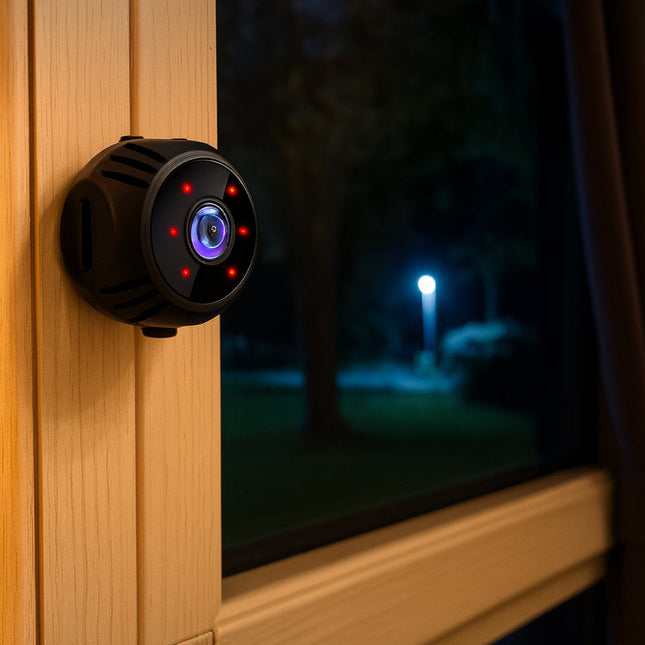 Mini WiFi Security Camera - Night Vision Nanny Cam with Motion Alerts