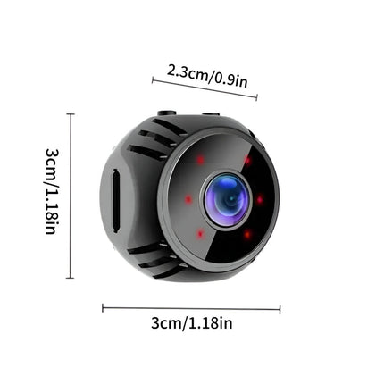 Mini WiFi Security Camera - Night Vision Nanny Cam with Motion Alerts