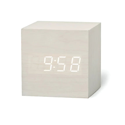 Mini LED Alarm Clock - Digital Display, Temperature, Adjustable Glow