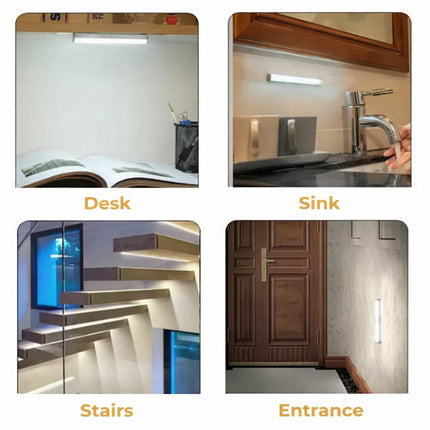 Motion Sensor Night Light - Rechargeable Magnetic USB LED Wall Light