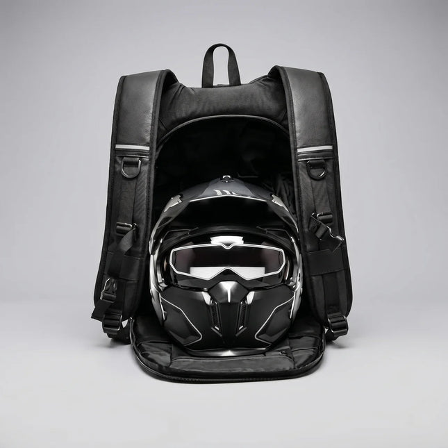 Moto Rider Backpack - Waterproof, Spacious, Modern Commuter-Ready Design
