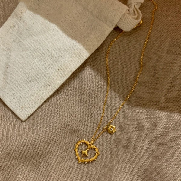 Heart Pretzel Necklace