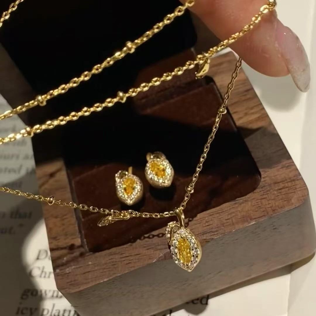Synapse Stud Earrings & Necklace