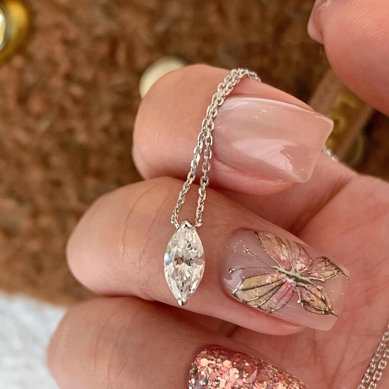 Tidal Horse Eye Silver Necklace & Ring