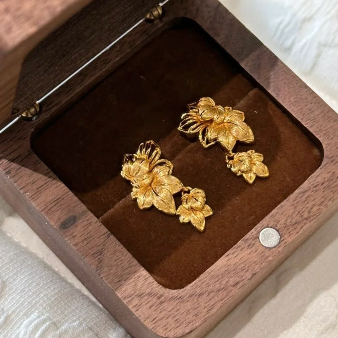 Felicity Paulownia Stud Earrings