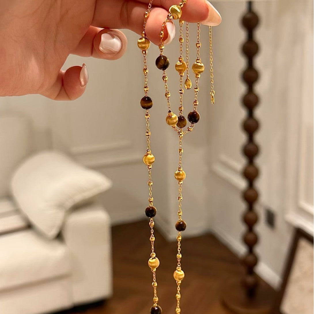 Cascade Tiger's Eye Bracelet & Necklace