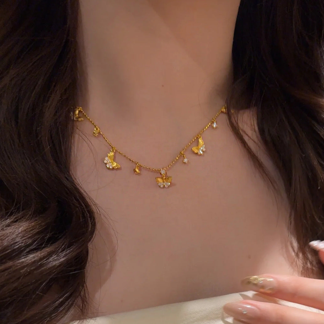 Butterfly Necklace, Bracelet & Ring