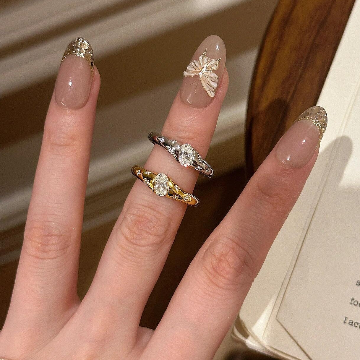 Tidal Star Diamond Ring