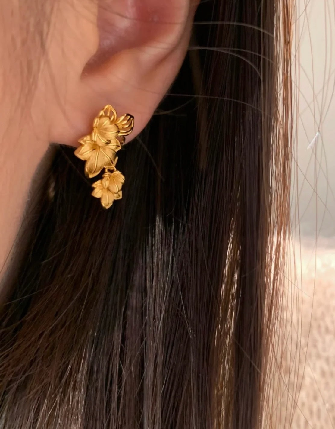 Felicity Paulownia Stud Earrings