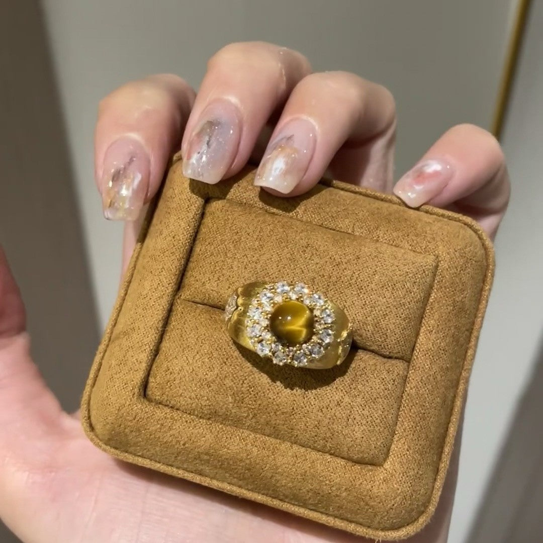 Keystone Tiger's Eye Ring