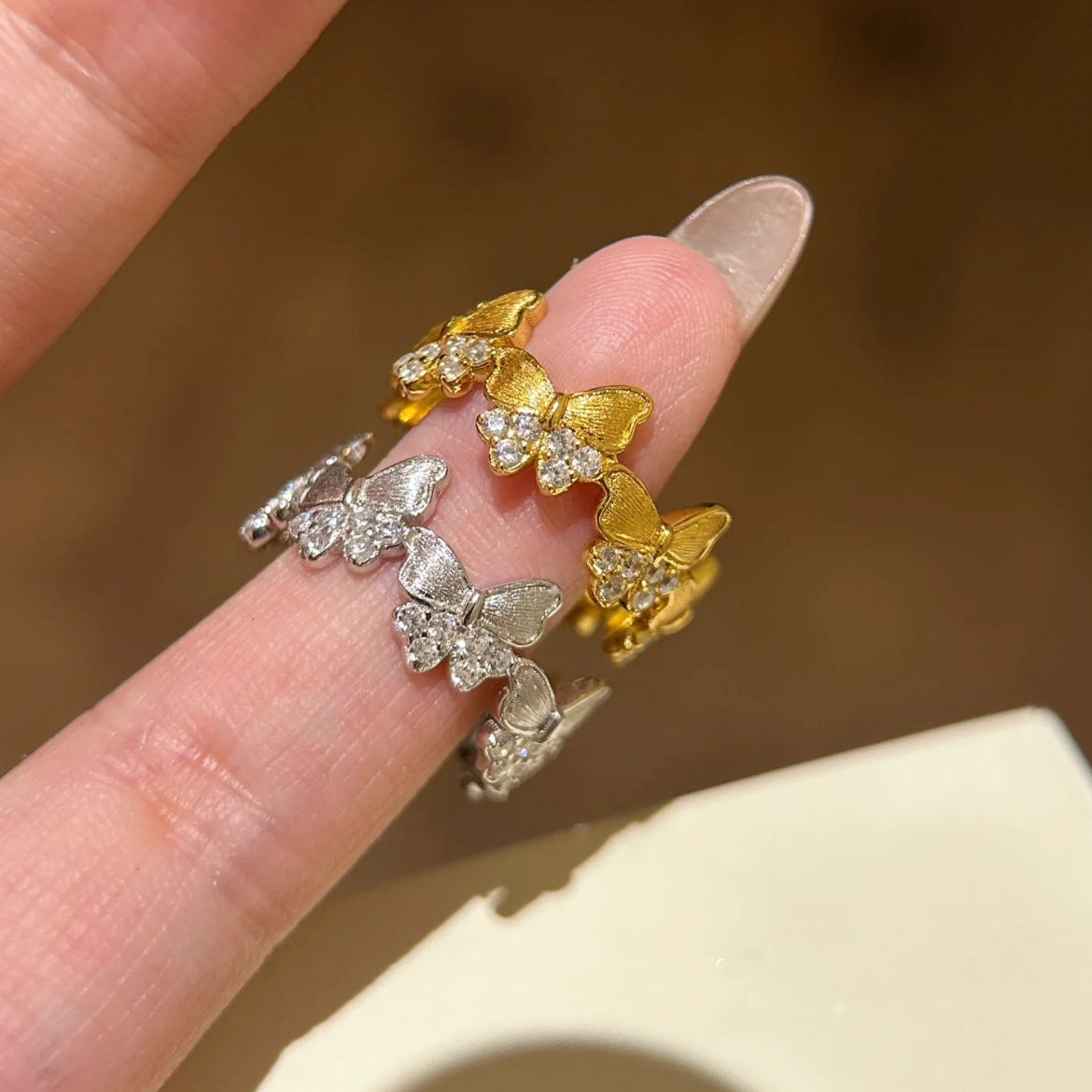 Butterfly Necklace, Bracelet & Ring