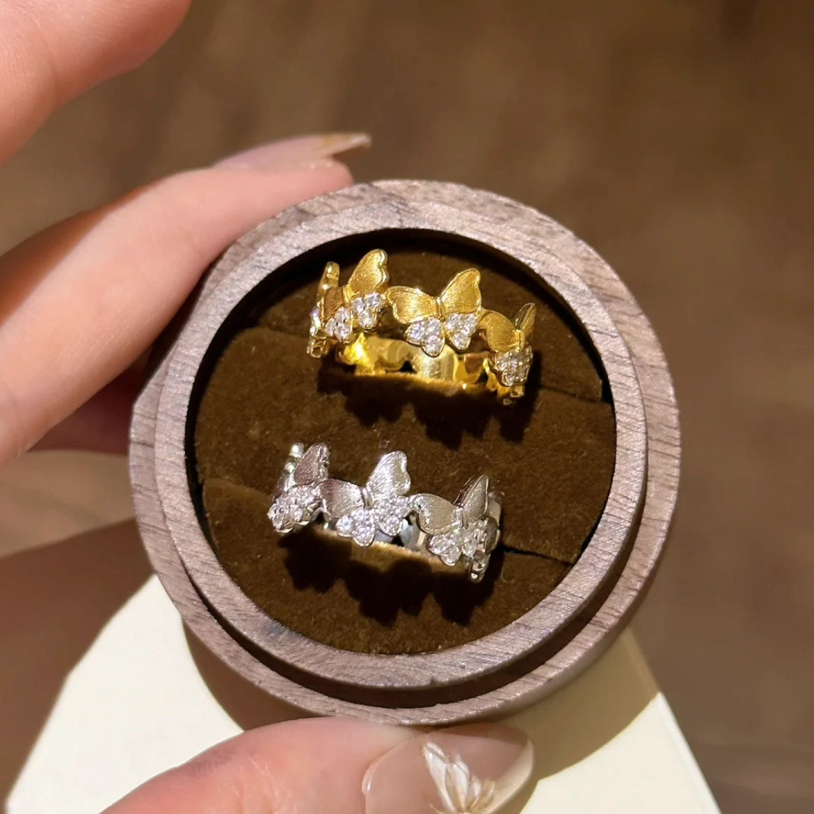 Butterfly Necklace, Bracelet & Ring