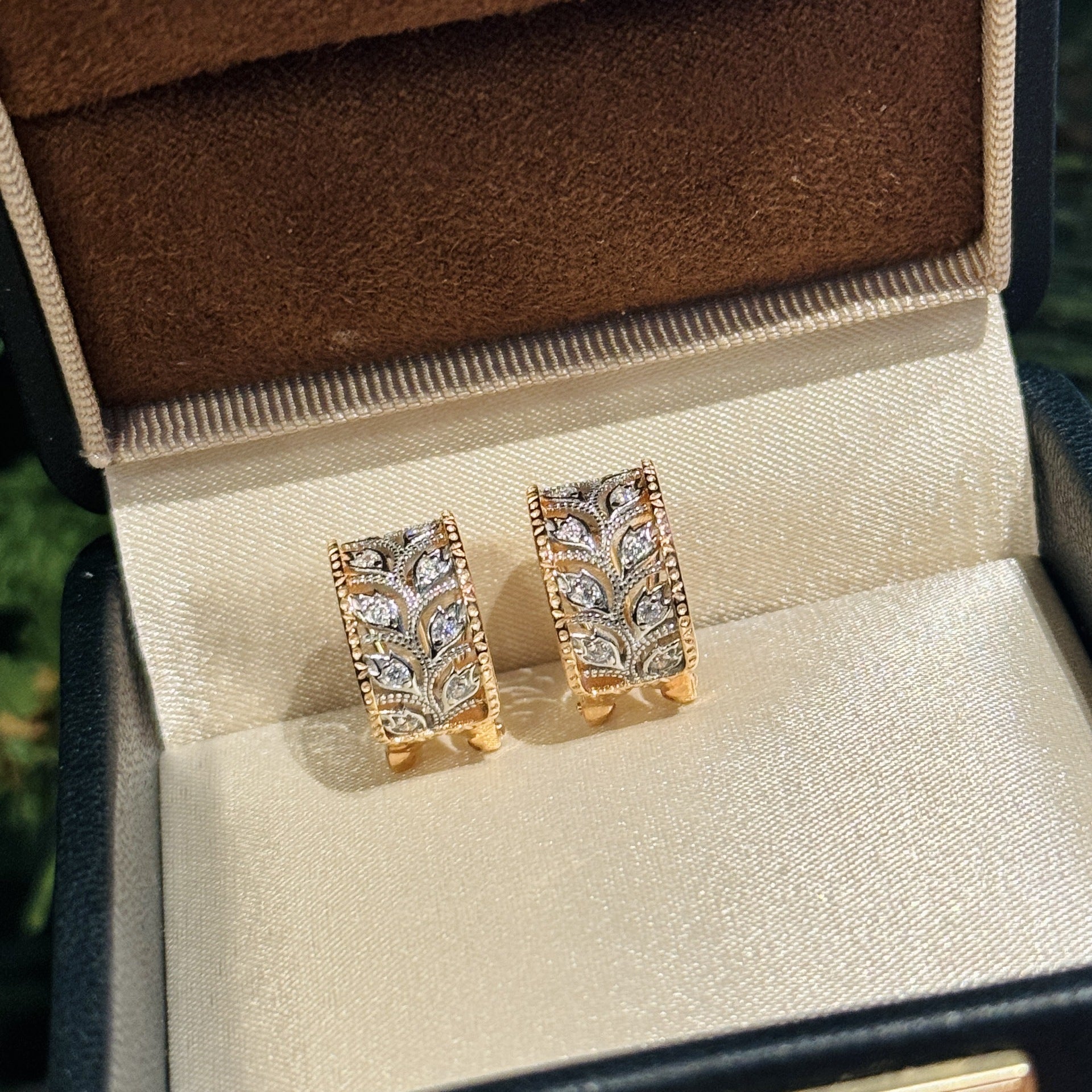 Lily of the Valley Hoop Earrings, Necklace & Ring