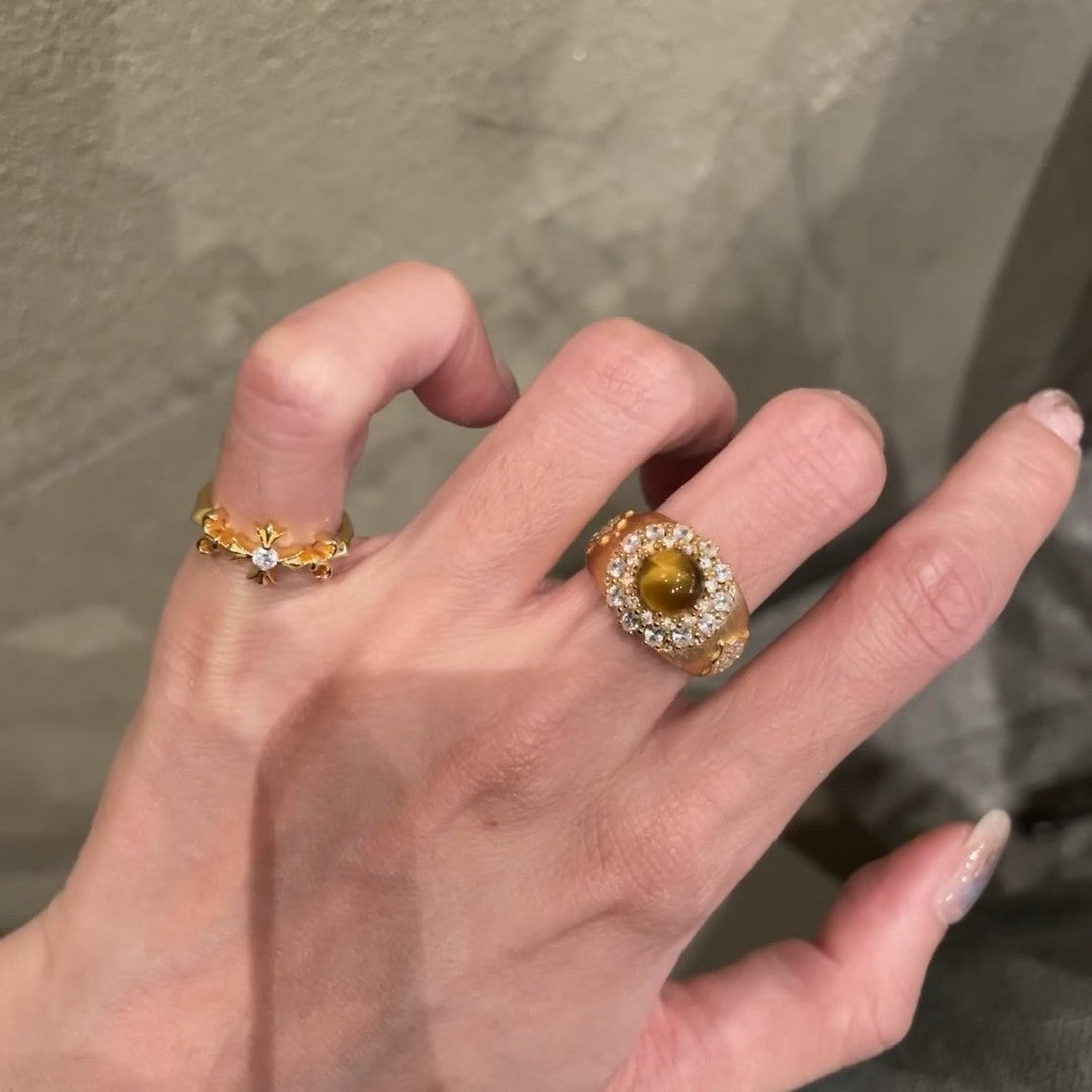 Keystone Tiger's Eye Ring