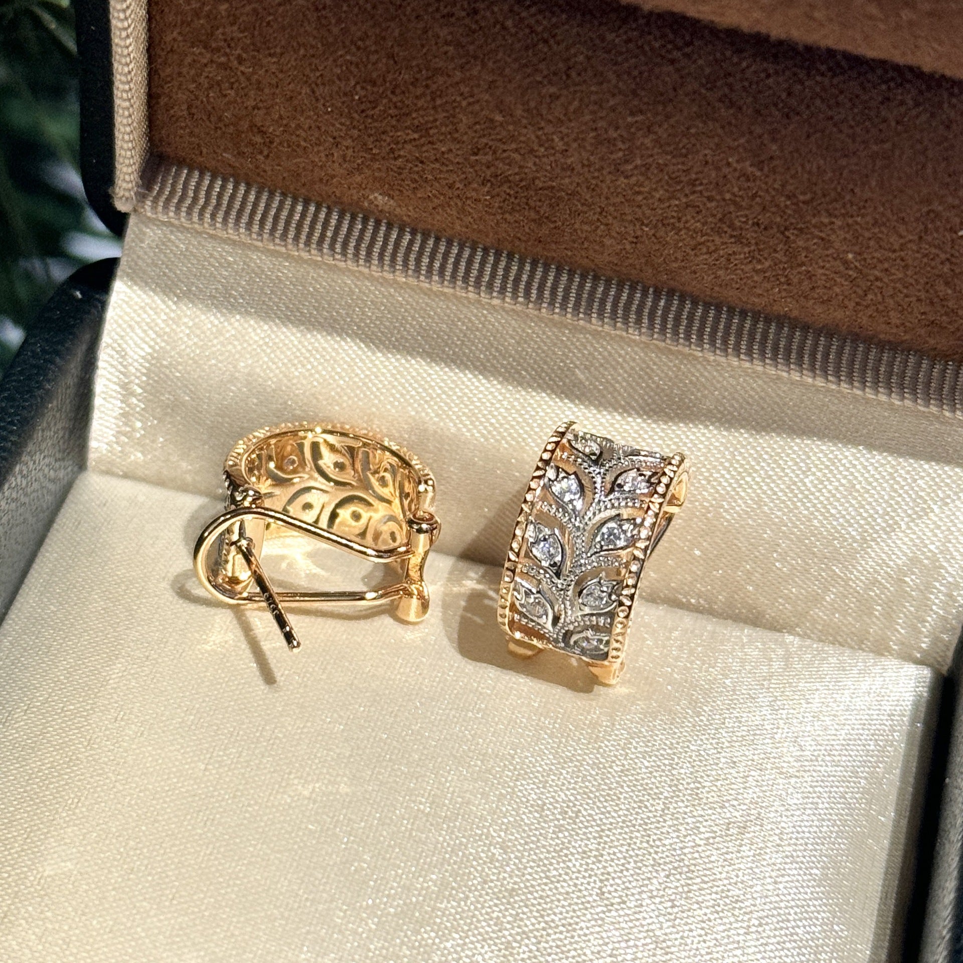 Lily of the Valley Hoop Earrings, Necklace & Ring