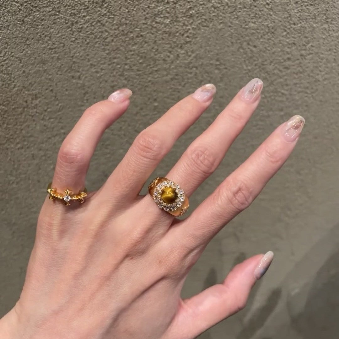 Keystone Tiger's Eye Ring
