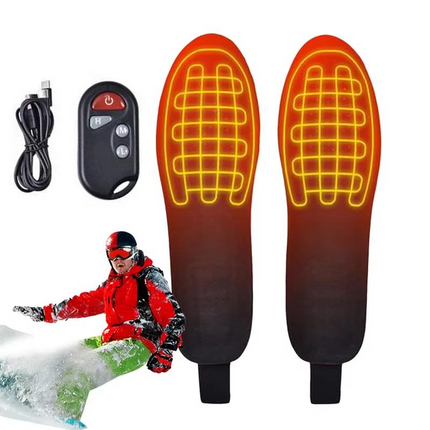 Rechargeable Cordless Heated Insoles - Snowboard, Ski, Hiking & Outdoor
